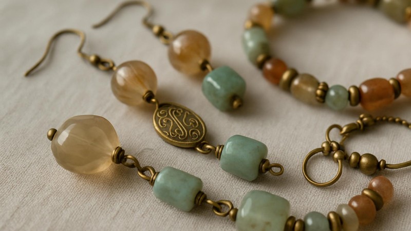 Bohemian Summer Jewelry: Mixing Glass Beads and Brass Findings