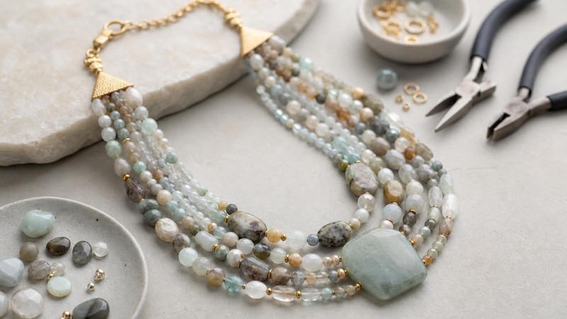 How to Make a Multi-Strand Statement Necklace Safely