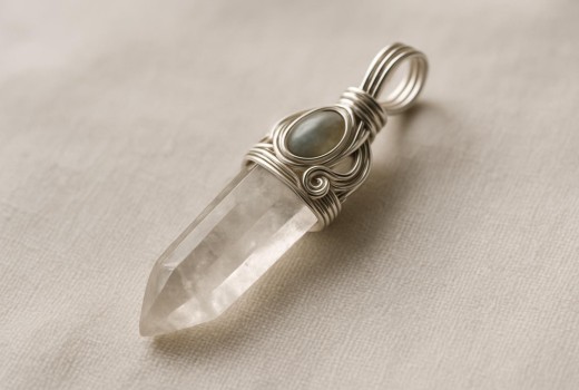 How to Make a Simple Wire Wrapped Crystal Pendant