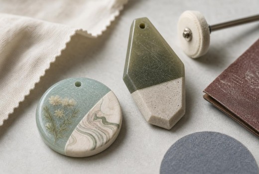 How to Polish Scratched Resin and Polymer Clay Pendants