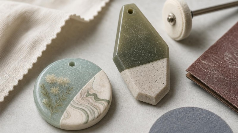 How to Polish Scratched Resin and Polymer Clay Pendants