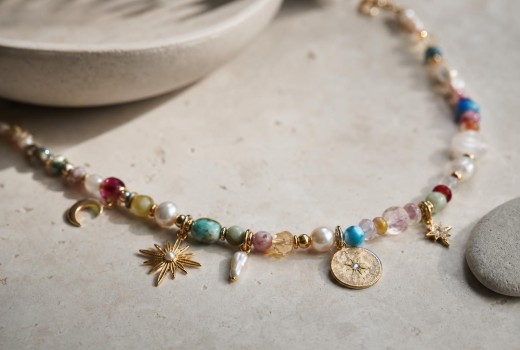The Rise of Maximalist Beaded Charm Necklaces