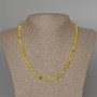 Necklace Yellow Turquoise (single piece) smooth bead, diameter 6.5 mm ±, length 48 cm ±
