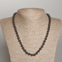 Lava Stone Bead Necklace, 6 mm diameter, 46 cm length