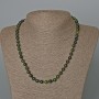 Zoisite Necklace with Natural Stone, Smooth Beads, 6.5 mm Diameter, 51 cm Length