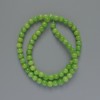 Onyx beads, smooth round balls, 6.5 mm diameter, 40 cm strand on beading wire
