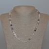 Rutile Quartz Hairy Quartz Necklace - Natural Stone, Smooth Beads, Diameter 6.5 mm, Length 48 cm