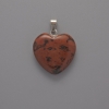 Obsidian Heart Pendant, diameter 20×20×6 mm, length 28 mm +/-