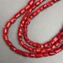 Natural Coral Beads, Tumbled, Diameter 9–14×8–9 mm, Length 40 cm ± on fishing line