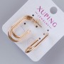 Xuping Stud Earrings, diameter 29x16 mm, ± 18K plating