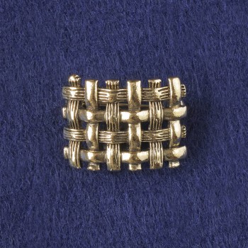 Accent Brooch in Dark-Gold Metal 16x22 mm+