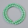 Amazonite Beads, Natural Stone, Smooth Round Beads, 6 mm Diameter, 38 cm Length, on Thread