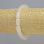 Rock Crystal Bracelet with Natural Stone Cylinders, diameter 8×14 mm ± (stretch), length 18 cm+