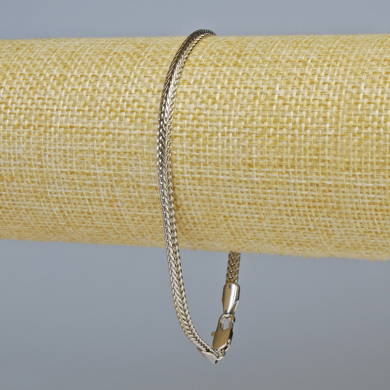 Xuping Rhodium Bracelet, 3.5 mm thickness, 21 cm length