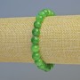 Bracelet with Chrysoprase (synthetic acrylic) smooth beads, diameter about 8.5 mm, stretch, length 18 cm+