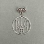 Pendant 'Coat of Arms', diameter 25 mm ±, length 40 mm ±, silver-colored metal
