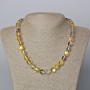 Opal Glass Necklace - Yellow Transparent Chameleon