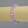 Amethyst Bracelet (artificial acrylic) smooth bead, diameter 8.5 mm ± (stretch), length 18 cm+
