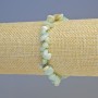 Amazonite Bracelet - natural chip stone, 7x3 mm, stretch, length 18 cm