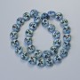 Hematite beads 'Tree' matte chameleon color, diameter 12.5×4.5 mm, length 41 cm+- on a thread