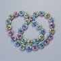 Hematite Beads Matte Chameleon Color, Diameter 12x4.5 mm, Length 41 cm on Thread
