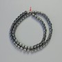 Hematite Cylindrical Beads, Black, 5x5 mm, 42 cm Strand