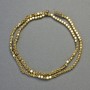 Hematite Cube Beads, Gold Color, 4x4 mm, 40 cm Strand