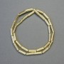 Hematite Beads Cylindrical, Light Gold Color, Diameter 13×4 mm, Strand Length 42 cm