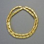 Hematite Beads - Rounded Rectangle, Gold Color, 8x4 mm, Strand Length 42 cm