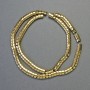 Намистини Гематит змійка зігзаг хвиля колір золото, діаметр 5х4х3мм+-, довжина 41см+- низка