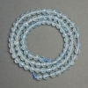 Natural stone beads Topaz faceted round bead, diameter 5 mm ±, length 38 cm+