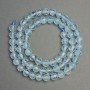 Natural stone beads Topaz faceted round bead, diameter 6.5 mm +/-, length 39 cm +/-