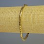 Hematite Bracelet with Hexagons - Gold Color, Diameter 3.5×3.5 mm, Length 18 cm, Stretch