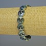 Hematite Bracelet 'Tree' in a chameleon color, Diameter 12.5×4.5 mm, Length 18 cm ± stretch
