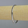 Hematite Bracelet Snake Zigzag Wave - Silver Color, 5x4x3 mm diameter, 18 cm length, stretch