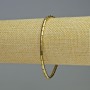 Hematite bracelet with cylindrical beads, gold color, 5×3 mm, length 18 cm, elastic