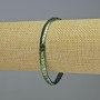 Hematite Bracelet Snake Zigzag Wave, Multicolor Green, Diameter 5×4×3 mm, Length 18 cm, Stretch