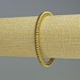 Hematite Bracelet Gold-Colored Rondelle, 6x2 mm Diameter, 18 cm Length, Stretch