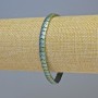 Hematite Bracelet 'Snake' Zigzag Wave, Chameleon Green Color, Bead Size 5x4x3 mm ±, Length 18 cm ±, Stretch