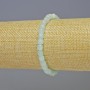 Angelite Bracelet with Faceted Cube Beads, 5×5 mm, length 18 cm, stretch