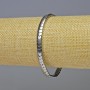 Hematite Bracelet Snake Zigzag Wave, Silver Color, 5×4×3 mm diameter, 18 cm length, stretch