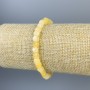 Bralette Citrine faceted cube 5mm+-, length 18cm+- stretch