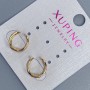 Каф подвійний Xuping Позолота 18К 11х7мм +