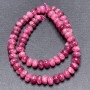 Turmaline Rondelle Beads on Thread, 8x5 mm diameter, length 38 cm+