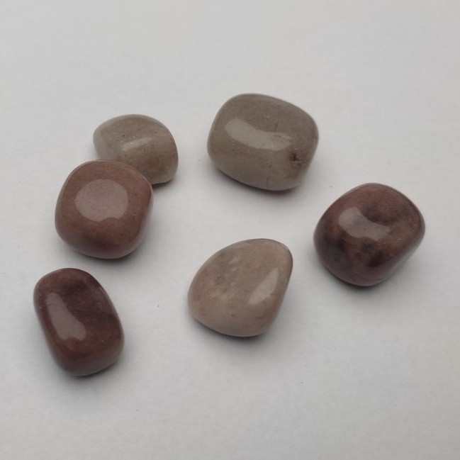 Souvenir natural Rhodochrosite stone, faceted 22x17 mm (+-), packaging 100 g