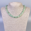 Nephrite Necklace with smooth cylindrical beads, diameter 14×8 mm, length 45 cm ±, with clasp
