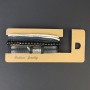 Triple Eco-Leather Bracelet with Metal Insert, Adjustable Length 18-24 cm