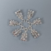 Silver-colored bail, size 14×7×5 mm, holes diameters about 2.5 mm and 1.8 mm, packaging 22 pcs