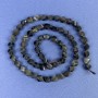Sunstone Obsidian Beads on Thread, Diamond-Shaped 6x5 mm, length 39 cm