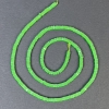 Variscite Beads Square Rondelle 2.5x1 mm +/- on thread, length 39 cm+